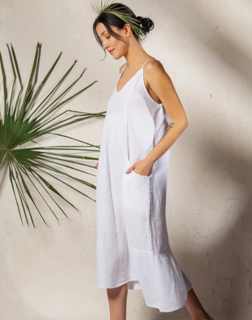 Double Gauze Strap Dress by Moa