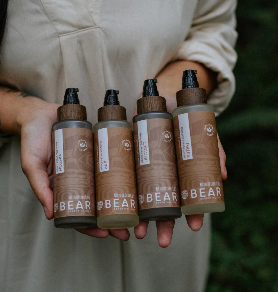 Bear Essential Oils Cedarwood + Birch GROUNDING - Bath & Body Oils