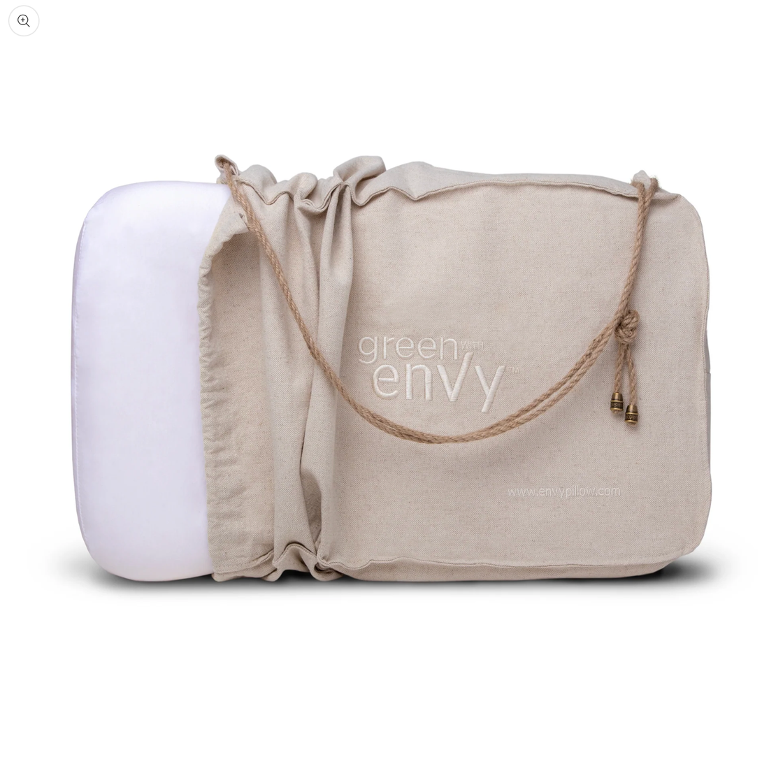 Envy Pillow GREEN with enVy®" 100% Natural Latex Pillow with COPPER-infused TENCE