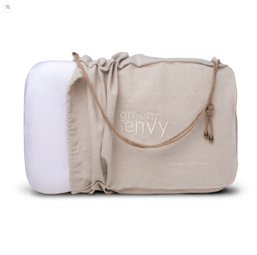 Envy Pillow GREEN with enVy®" 100% Natural Latex Pillow with COPPER-infused TENCE