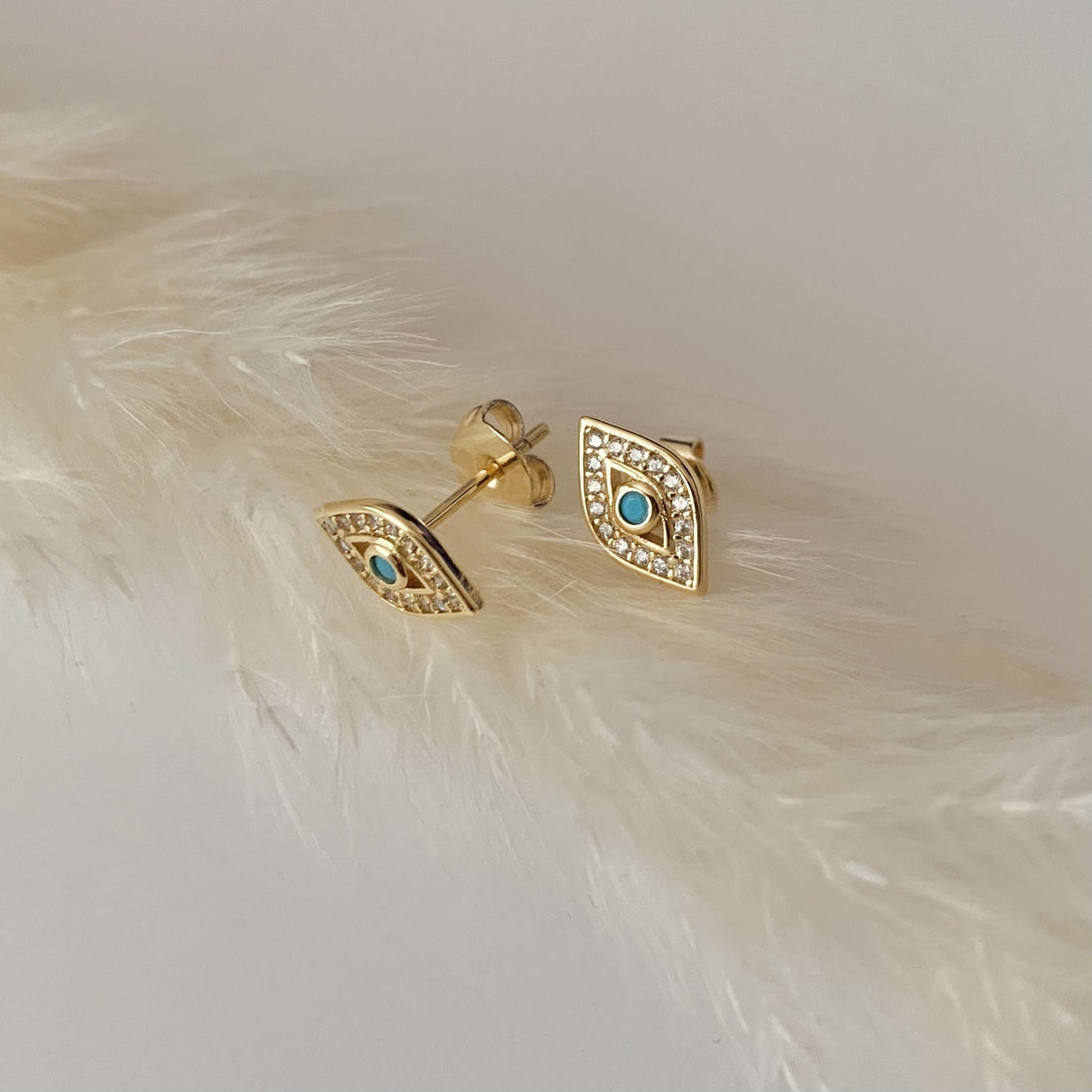 Namaste Jewelry Evil Eye Studs