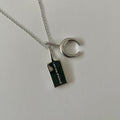 Namaste Jewelry Silver 'I am one of a kind' Affirmation Necklace