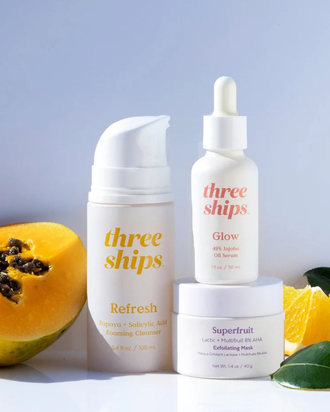 Three Ships Beauty 3-Step Daily Routine for Blemish Prone Skin