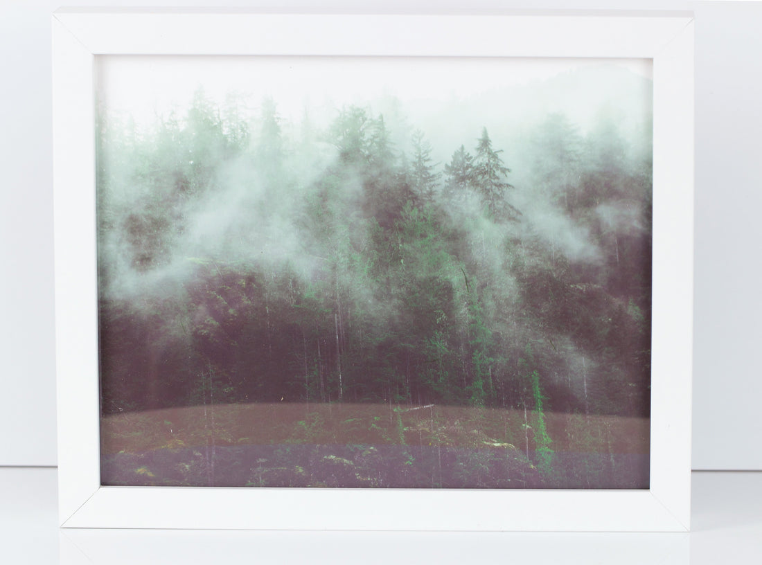 ThriveUrbanWellness Misty Mountain Framed Forest Print