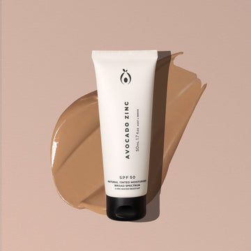 SPF 50 Natural Tinted Moisturiser - Medium-Dark by Avocado Zinc