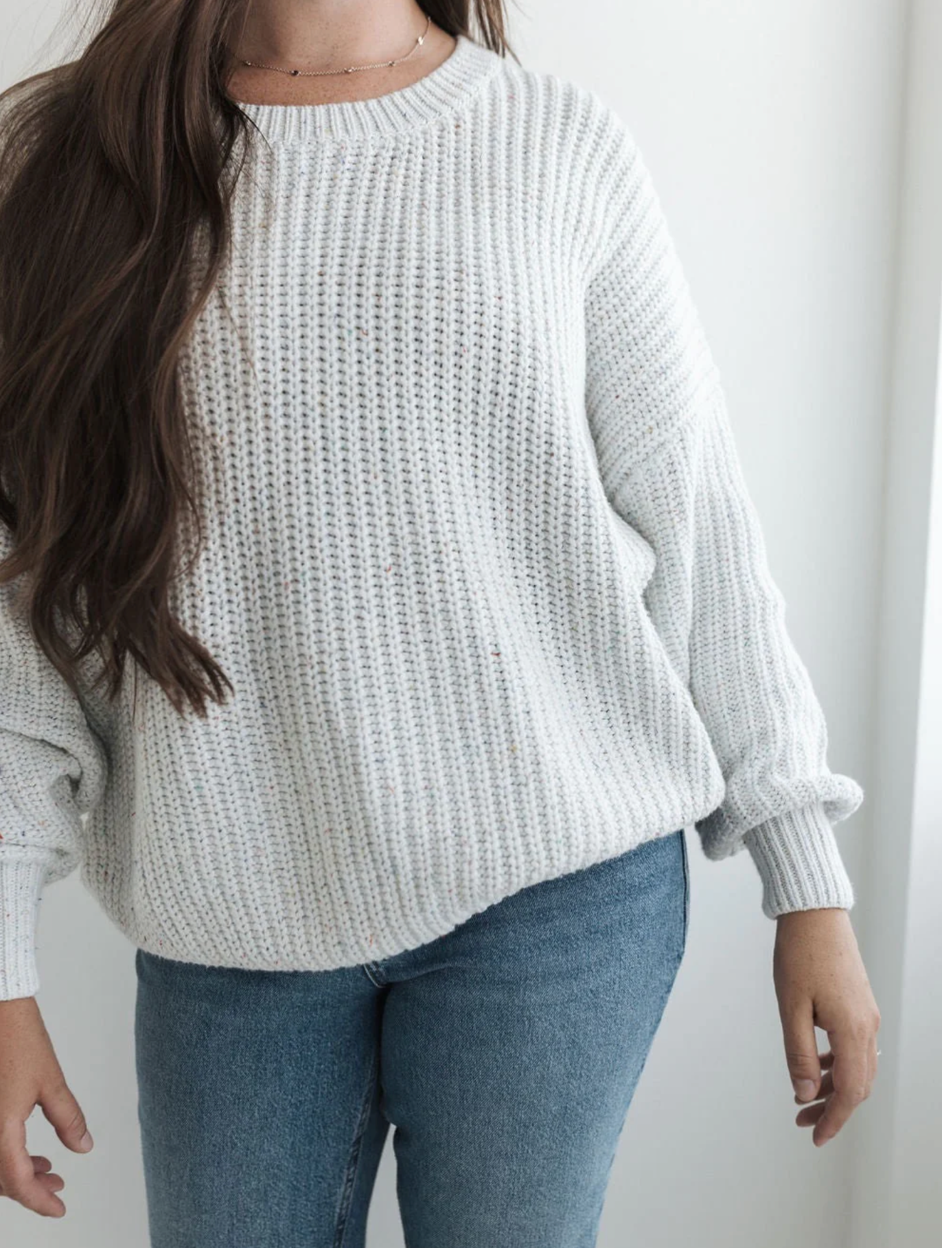 Adult Chunky Knit Sweater - Frosted Sprinkles
