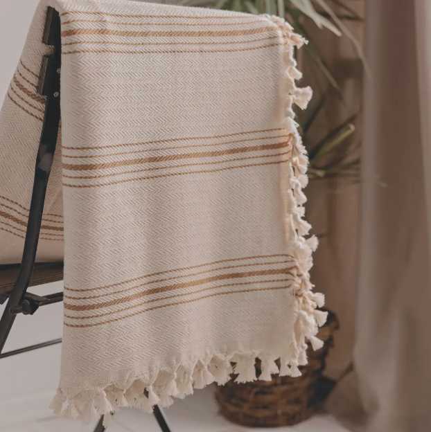 100% Cotton Throw Blanket & Bedspreads by Moa