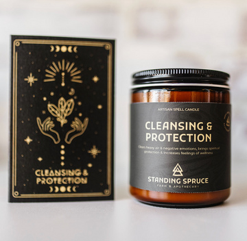 Spell Candle - Cleansing + Spiritual Protection by Standing Spruce Farm + Apothecary