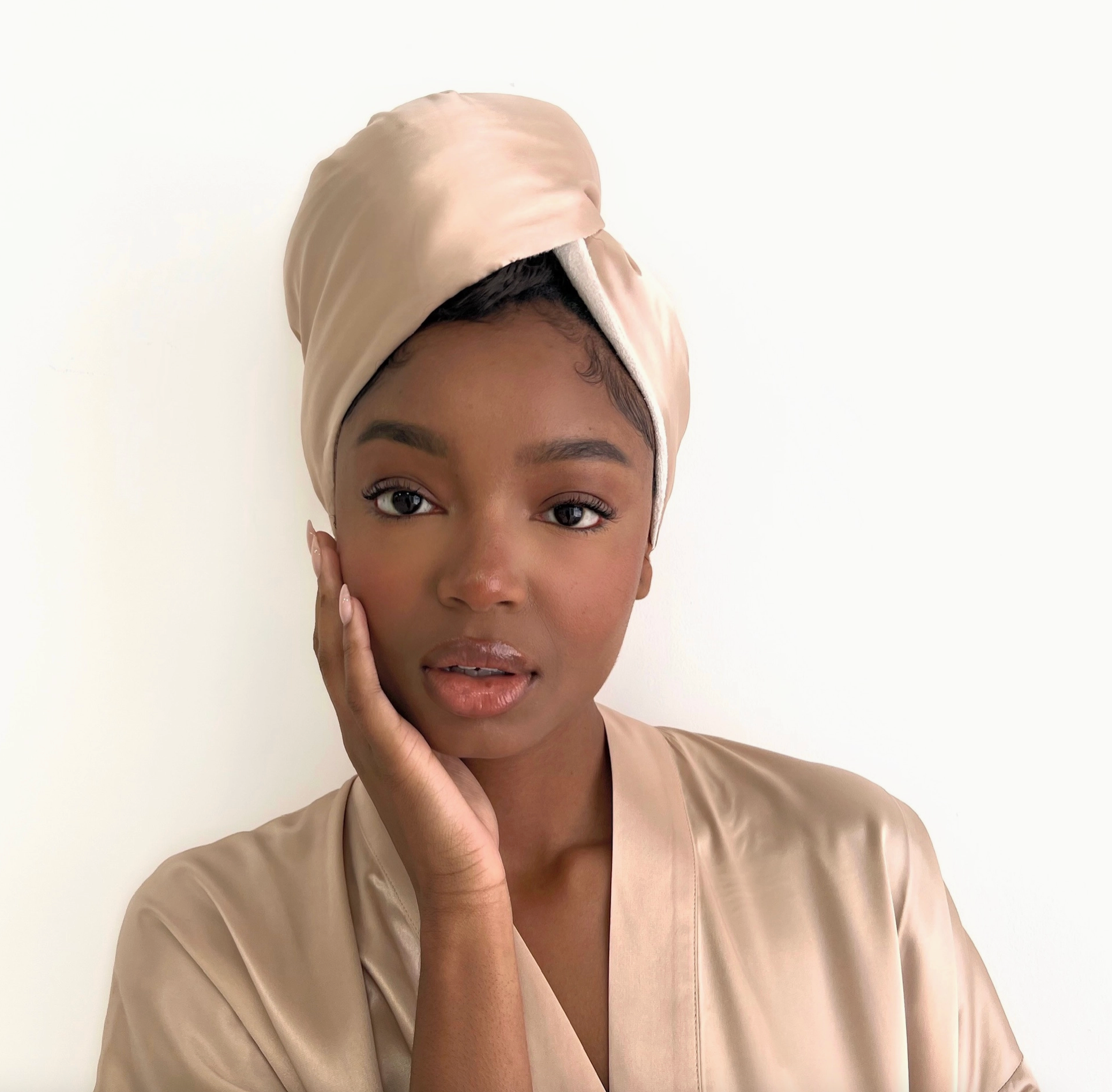 HoneyLux Reversible Silk Hair Wrap